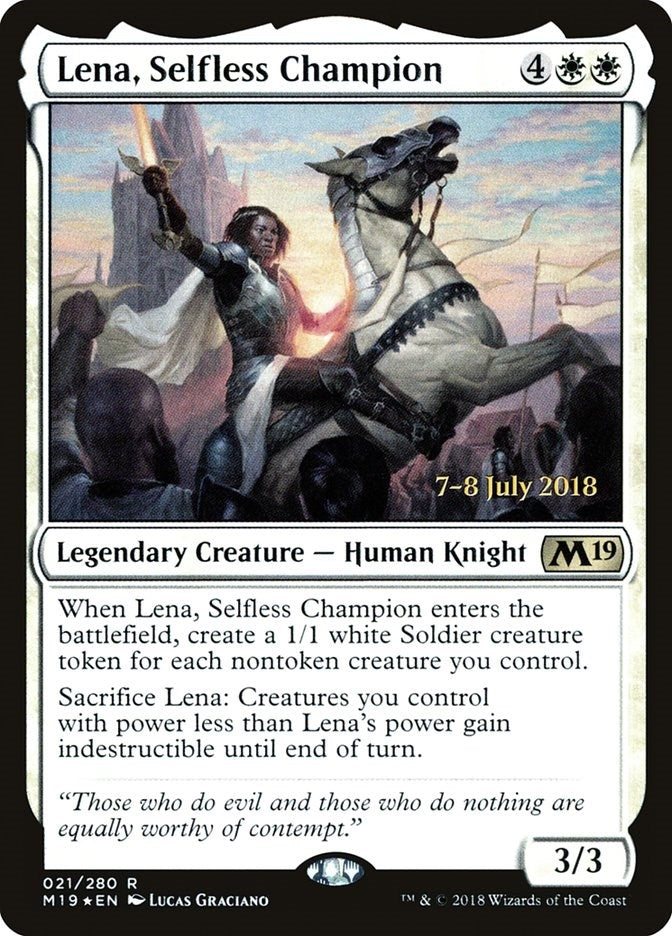 Image for Lena, Selfless Champion (21) (PRE) - Magic: The Gathering