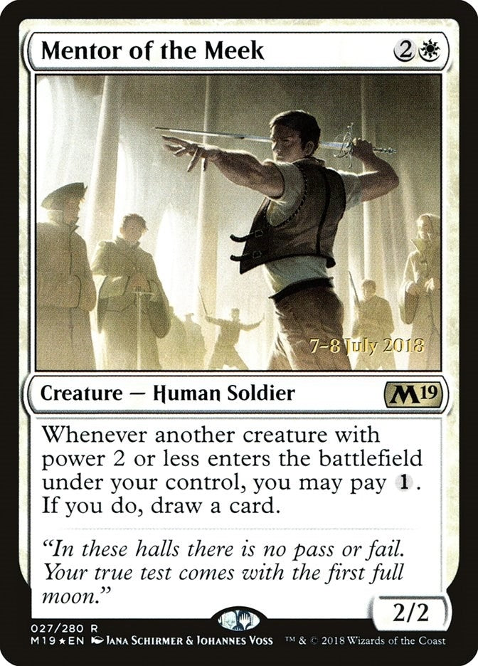 Image for Mentor of the Meek (27) (PRE) - Magic: The Gathering