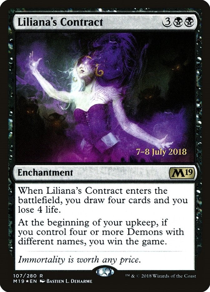 Image for Liliana's Contract (107) (PRE) - Magic: The Gathering