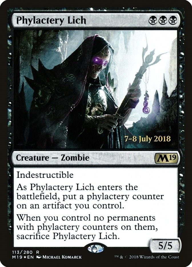 Image for Phylactery Lich (113) (PRE) - Magic: The Gathering