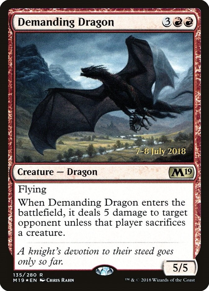 Image for Demanding Dragon (135) (PRE) - Magic: The Gathering