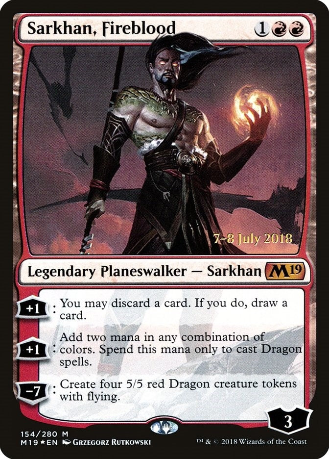 Image for Sarkhan, Fireblood (154) (PRE) - Magic: The Gathering
