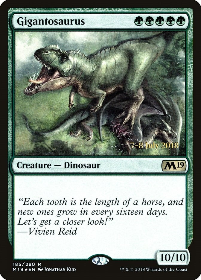 Image for Gigantosaurus (185) (PRE) - Magic: The Gathering