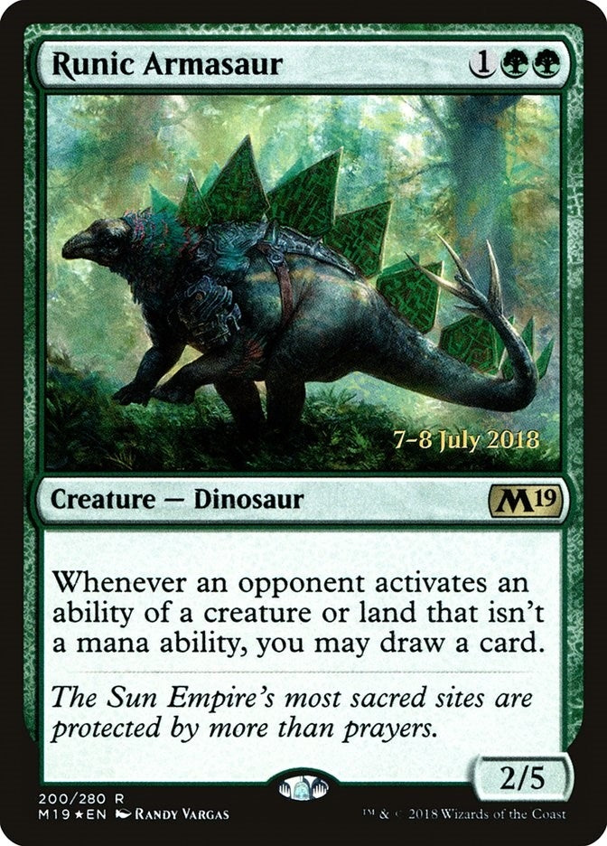 Image for Runic Armasaur (200) (PRE) - Magic: The Gathering