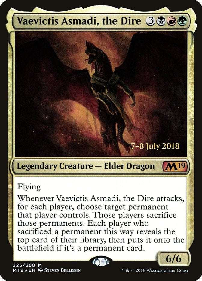 Image for Vaevictis Asmadi, the Dire (225) (PRE) - Magic: The Gathering