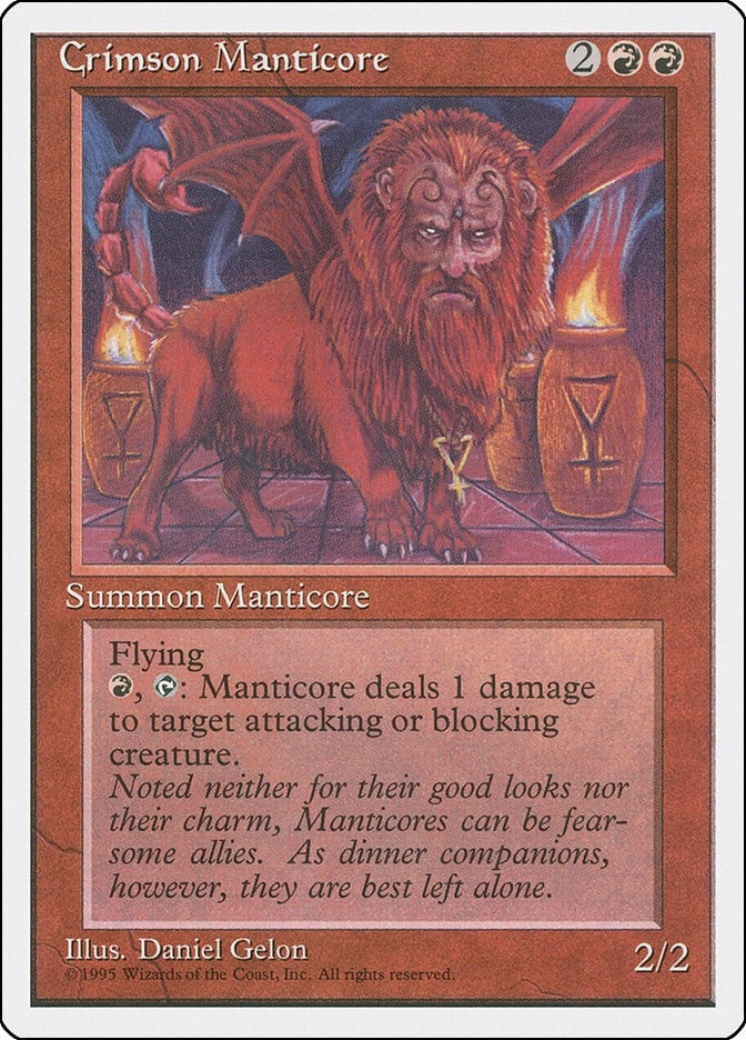 Image for Crimson Manticore (4ED) - Magic: The Gathering