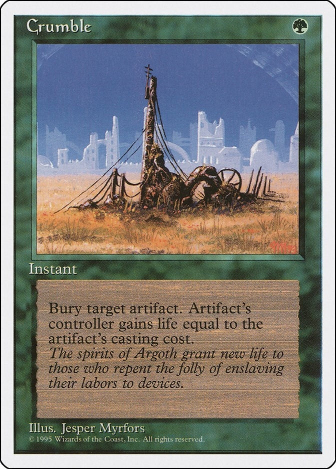 Image for Crumble (4ED) - Magic: The Gathering