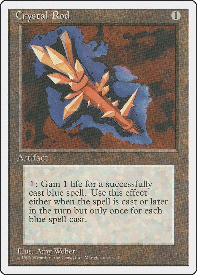 Image for Crystal Rod (4ED) - Magic: The Gathering