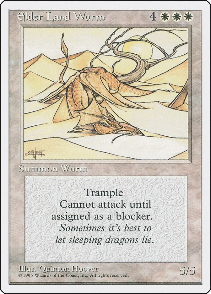 Image for Elder Land Wurm (4ED) - Magic: The Gathering