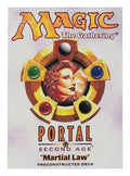 Image for Portal Second Age Theme Deck - Martial Law - Magic: The Gathering