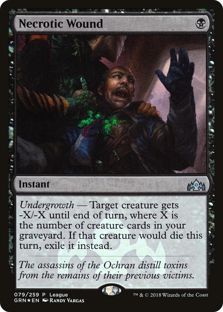 Image for Necrotic Wound (79) (LEP) - Magic: The Gathering