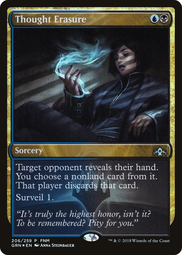 Image for Thought Erasure (206) (FNM) - Magic: The Gathering