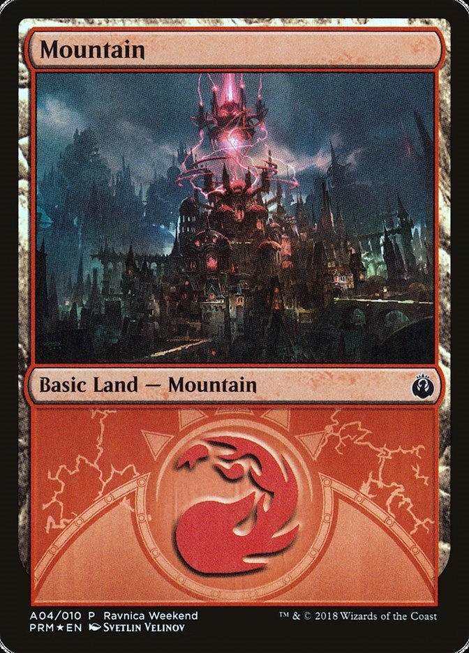 Image for Mountain - Izzet (A04) (4) (LARP) - Magic: The Gathering