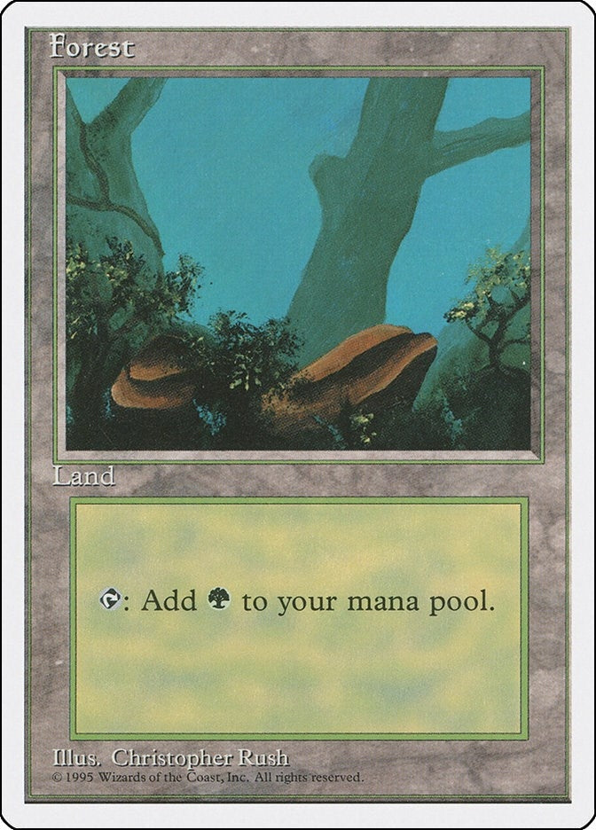 Image for Forest (A) (177) (4ED) - Magic: The Gathering