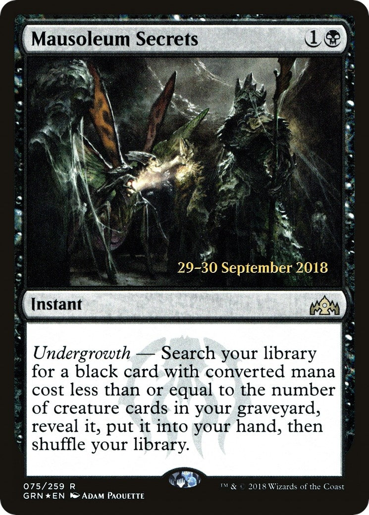 Image for Mausoleum Secrets (75) (PRE) - Magic: The Gathering
