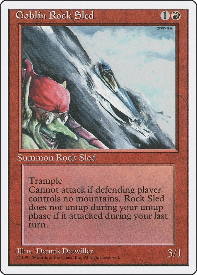 Image for Goblin Rock Sled (4ED) - Magic: The Gathering