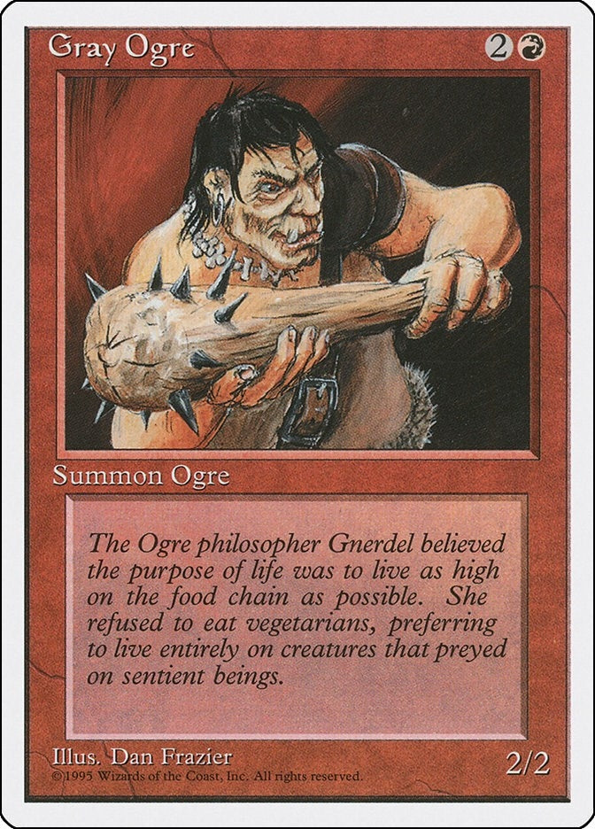 Image for Gray Ogre (4ED) - Magic: The Gathering