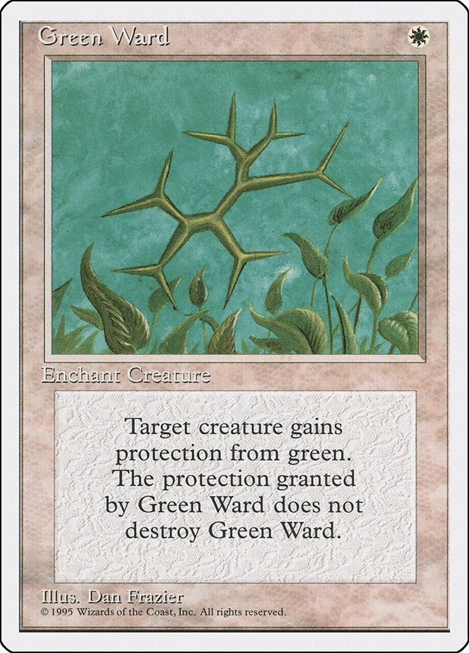 Image for Green Ward (4ED) - Magic: The Gathering