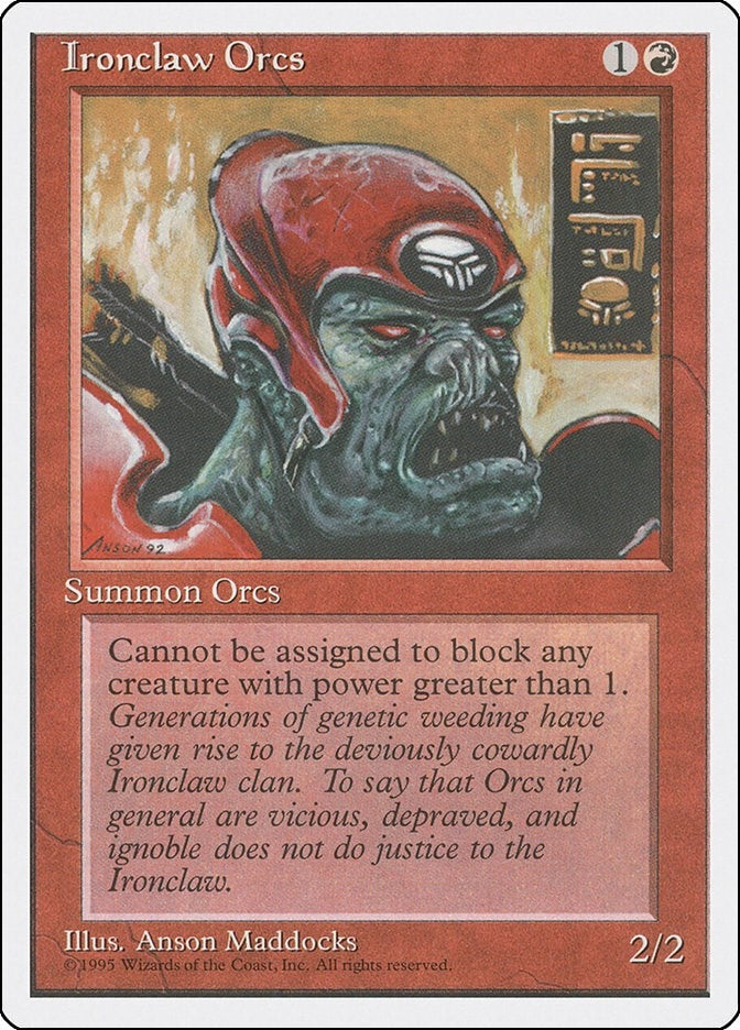 Image for Ironclaw Orcs (4ED) - Magic: The Gathering