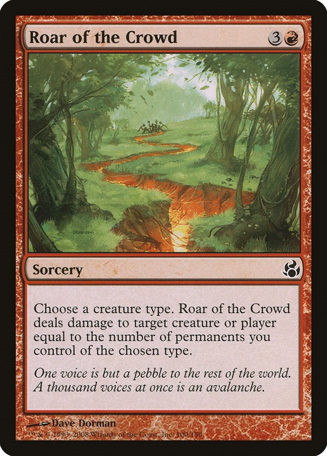 Image for Roar of the Crowd (100) (MOR) - Magic: The Gathering
