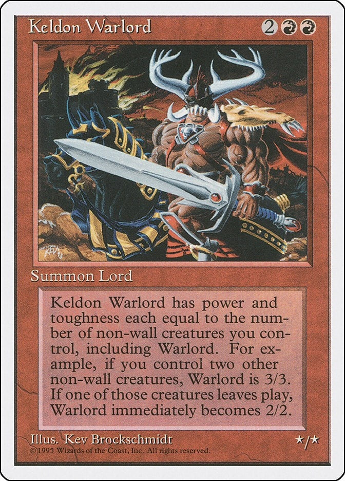 Image for Keldon Warlord (4ED) - Magic: The Gathering