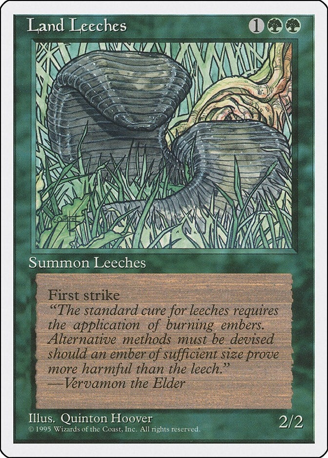 Image for Land Leeches (4ED) - Magic: The Gathering
