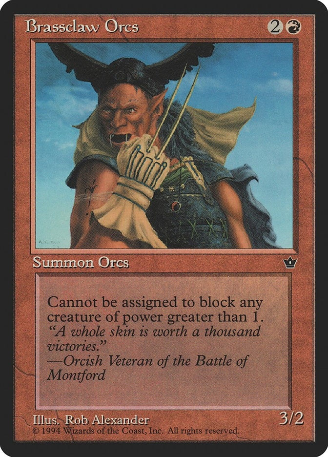 Image for Brassclaw Orcs (Alexander) (Claw) (FEM) - Magic: The Gathering