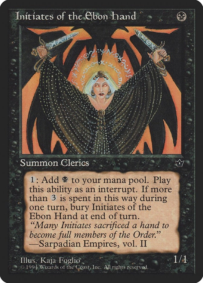 Image for Initiates of the Ebon Hand (Foglio) (FEM) - Magic: The Gathering