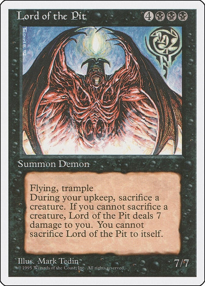 Image for Lord of the Pit (28) (4ED) - Magic: The Gathering