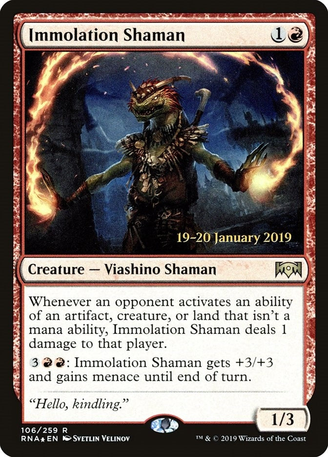 Image for Immolation Shaman (106) (PRE) - Magic: The Gathering