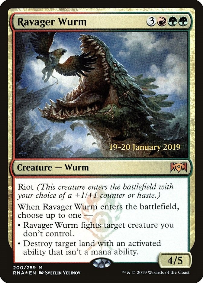 Image for Ravager Wurm (200) (PRE) - Magic: The Gathering