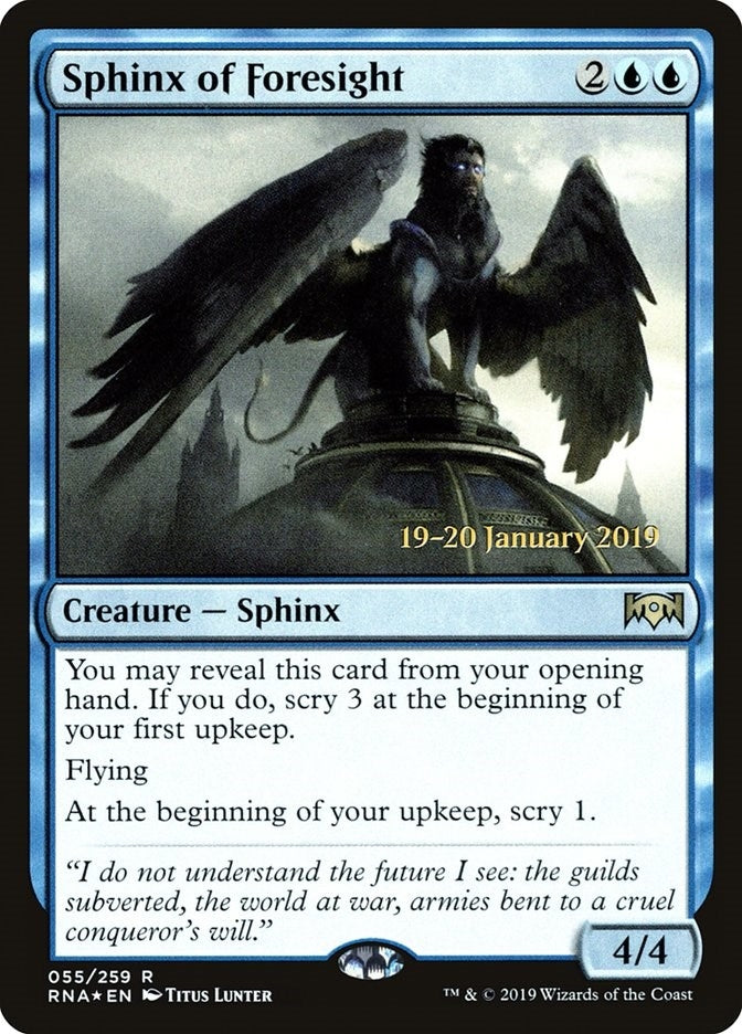 Image for Sphinx of Foresight (55) (PRE) - Magic: The Gathering