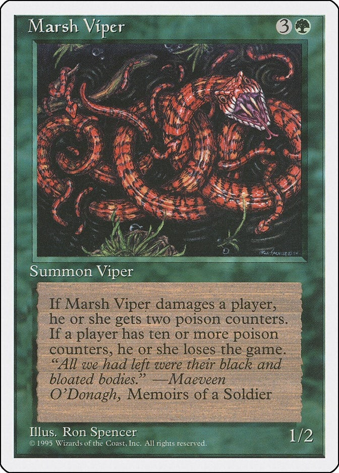 Image for Marsh Viper (4ED) - Magic: The Gathering