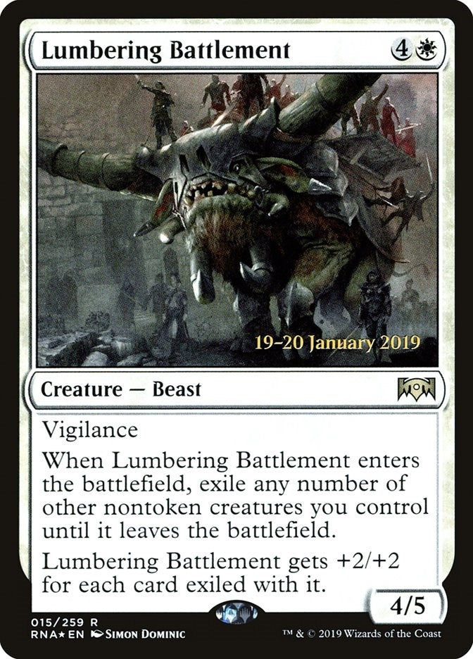 Image for Lumbering Battlement (15) (PRE) - Magic: The Gathering