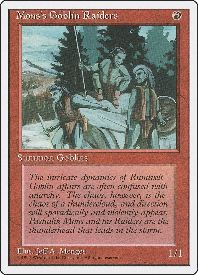 Image for Mons's Goblin Raiders (4ED) - Magic: The Gathering