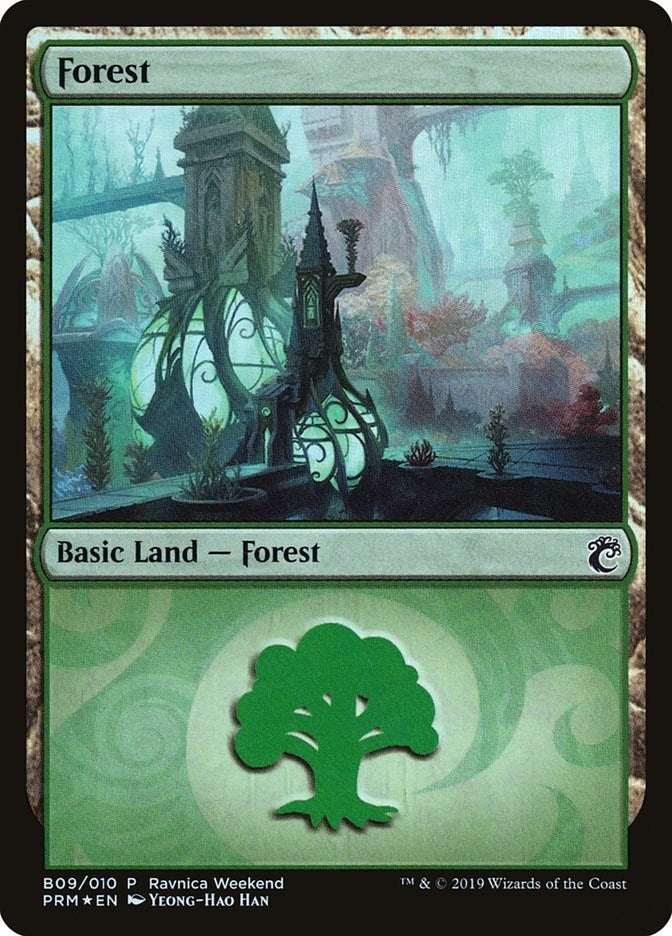 Image for Forest - Simic (B09) (9) (LARP) - Magic: The Gathering