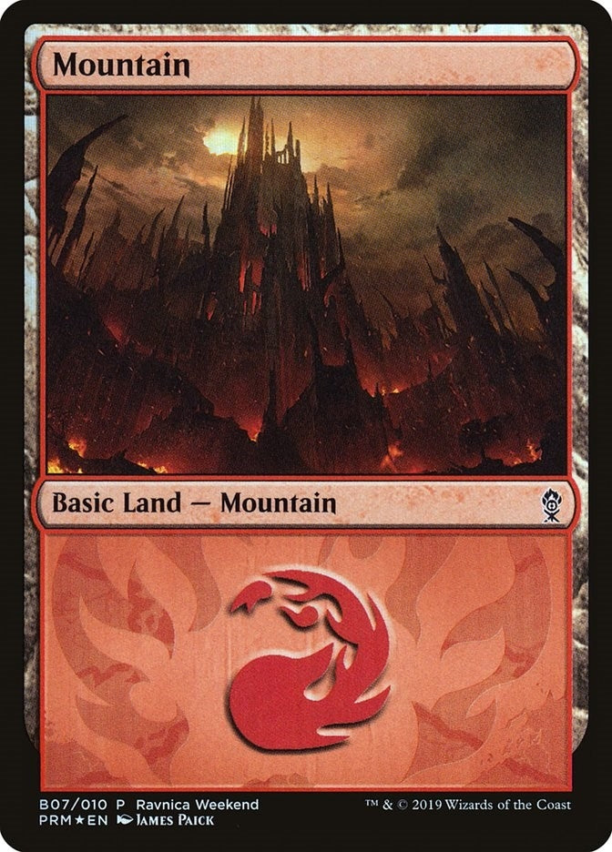 Image for Mountain - Gruul (B07) (7) (LARP) - Magic: The Gathering