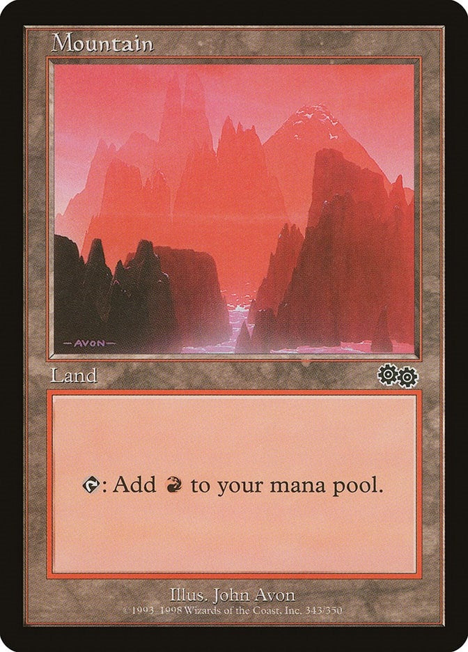 Image for Mountain (343) (343) (USG) - Magic: The Gathering