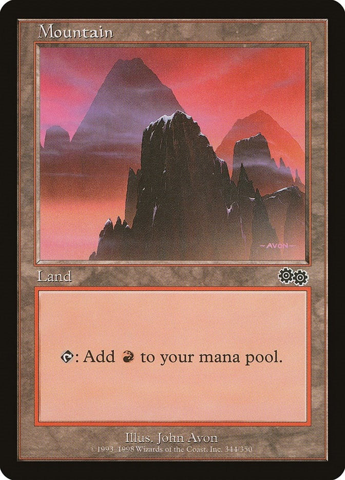 Image for Mountain (344) (344) (USG) - Magic: The Gathering