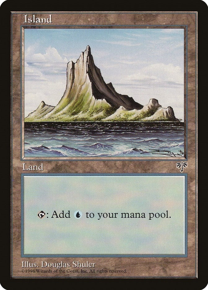 Image for Island (Off-Center Spire) (MIR) - Magic: The Gathering