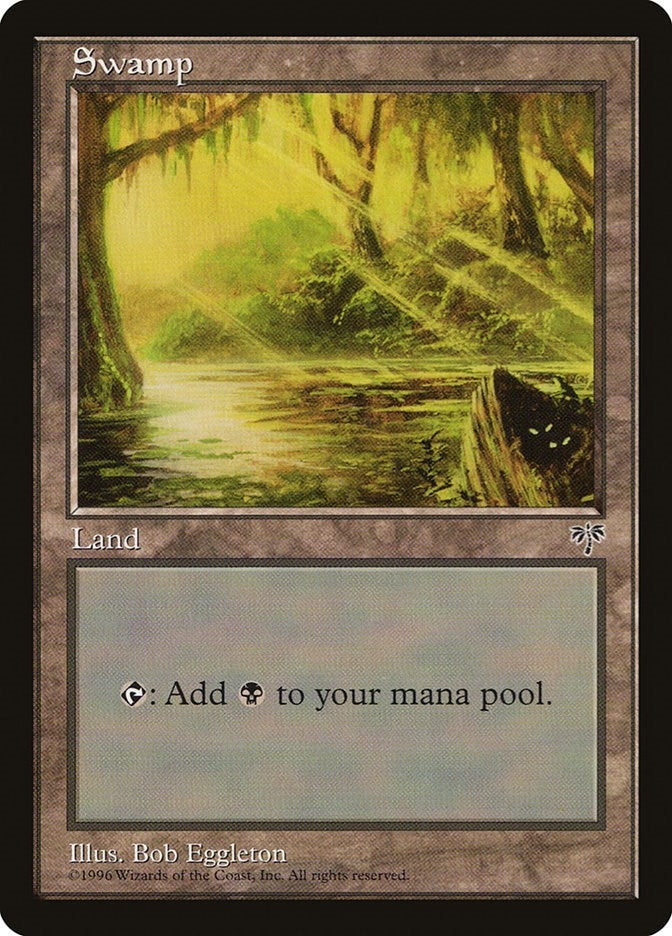 Image for Swamp (Eyes in Log) (MIR) - Magic: The Gathering