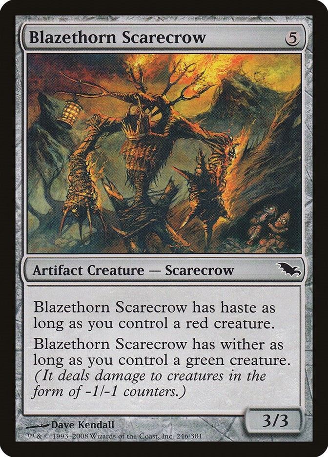 Image for Blazethorn Scarecrow (246) (SHM) - Magic: The Gathering