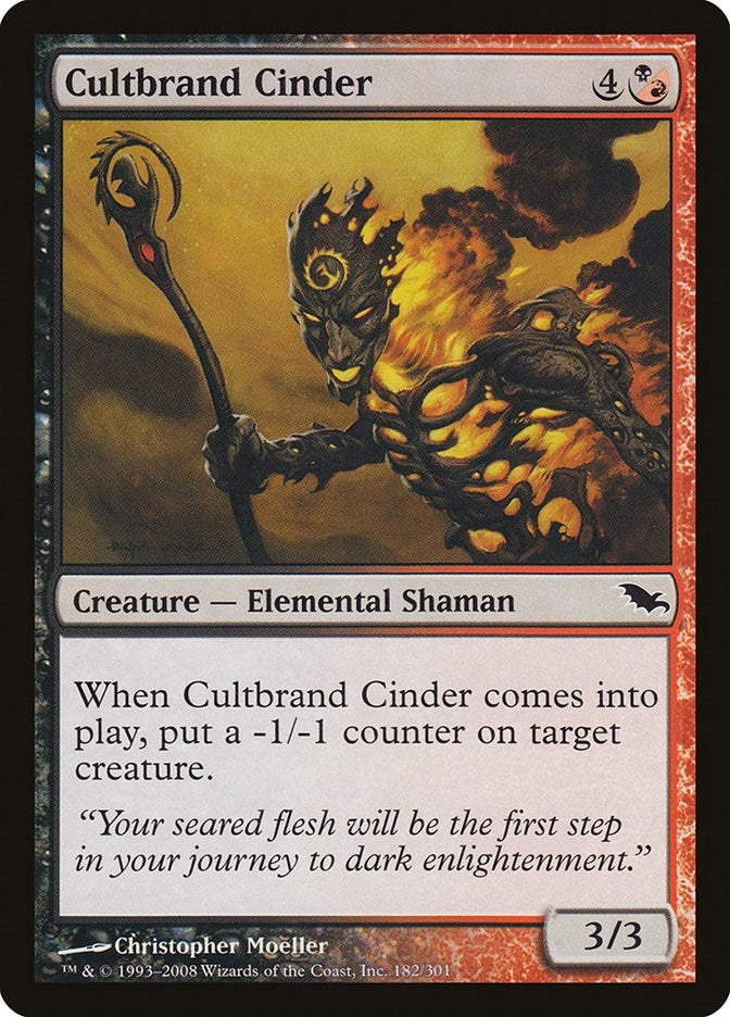 Image for Cultbrand Cinder (182) (SHM) - Magic: The Gathering