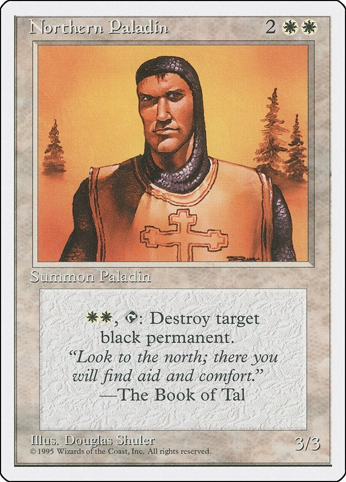 Image for Northern Paladin (4ED) - Magic: The Gathering