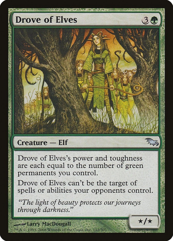 Image for Drove of Elves (112) (SHM) - Magic: The Gathering