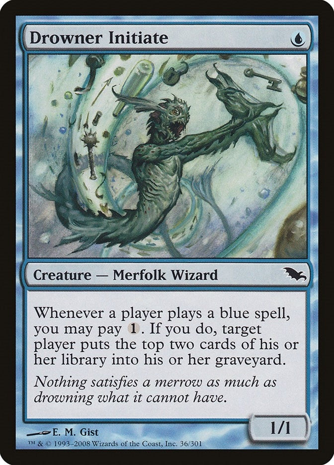 Image for Drowner Initiate (36) (SHM) - Magic: The Gathering