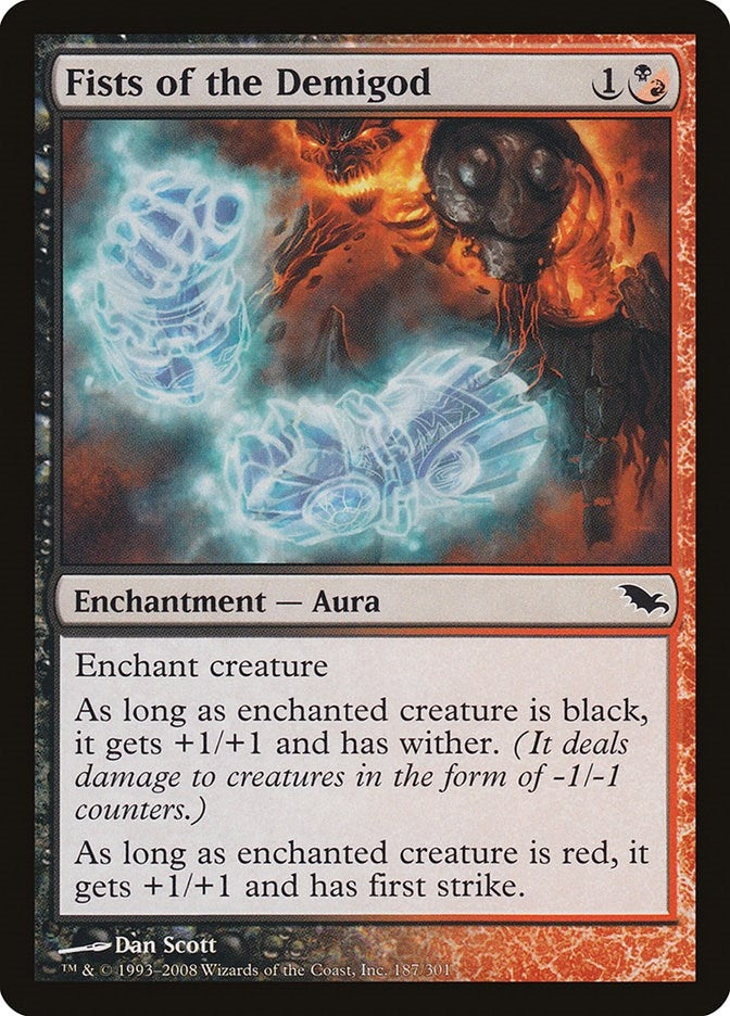 Image for Fists of the Demigod (187) (SHM) - Magic: The Gathering