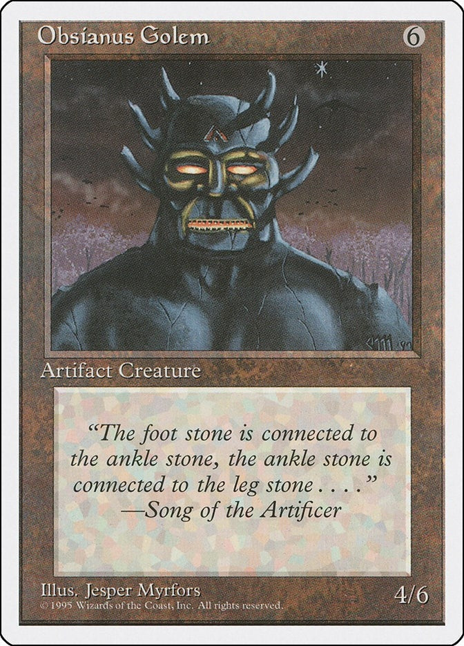 Image for Obsianus Golem (4ED) - Magic: The Gathering