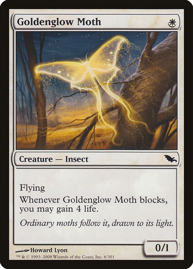 Image for Goldenglow Moth (6) (SHM) - Magic: The Gathering