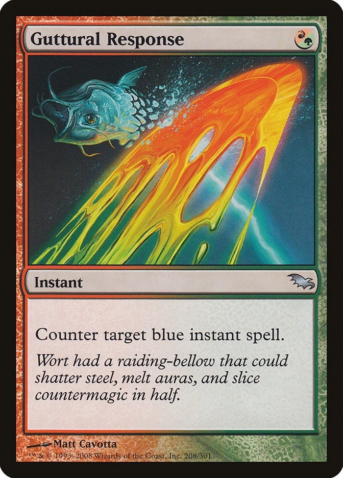 Image for Guttural Response (208) (SHM) - Magic: The Gathering